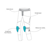 BELA Tour To Snow Motorcycle Textile Pant - Black Ice Red