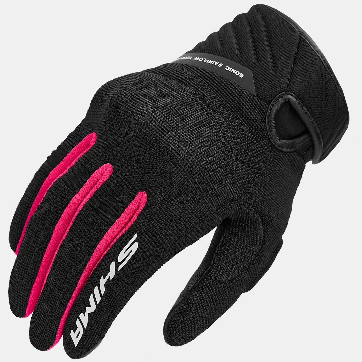 SHIMA SONIC LADY Mujer De Moto Guantes Cuero Negro Rosa