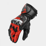 SHIMA RS-3 MEN MOTORCYCLE GLOVES BLACK RED FLUO