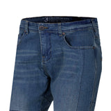 BELA DRIFTER MEN MOTORCYCLE DENIM JEANS 32L MEDIUM BLUE