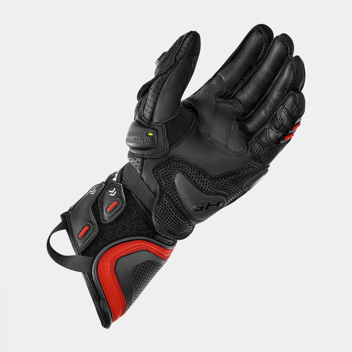 SHIMA RS-3 MEN MOTORCYCLE GLOVES BLACK RED FLUO