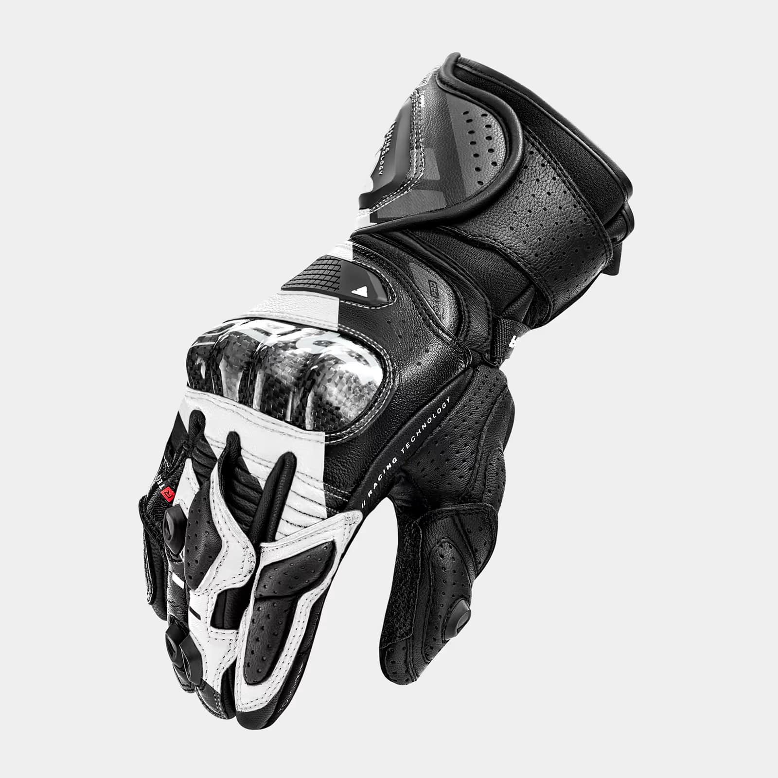 SHIMA RS-3 MEN MOTORCYCLE GLOVES BLACK WHITE