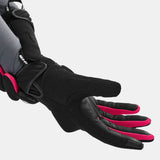 SHIMA SONIC LADY MOTORCYCLE LEATHER GLOVES BLACK PINK