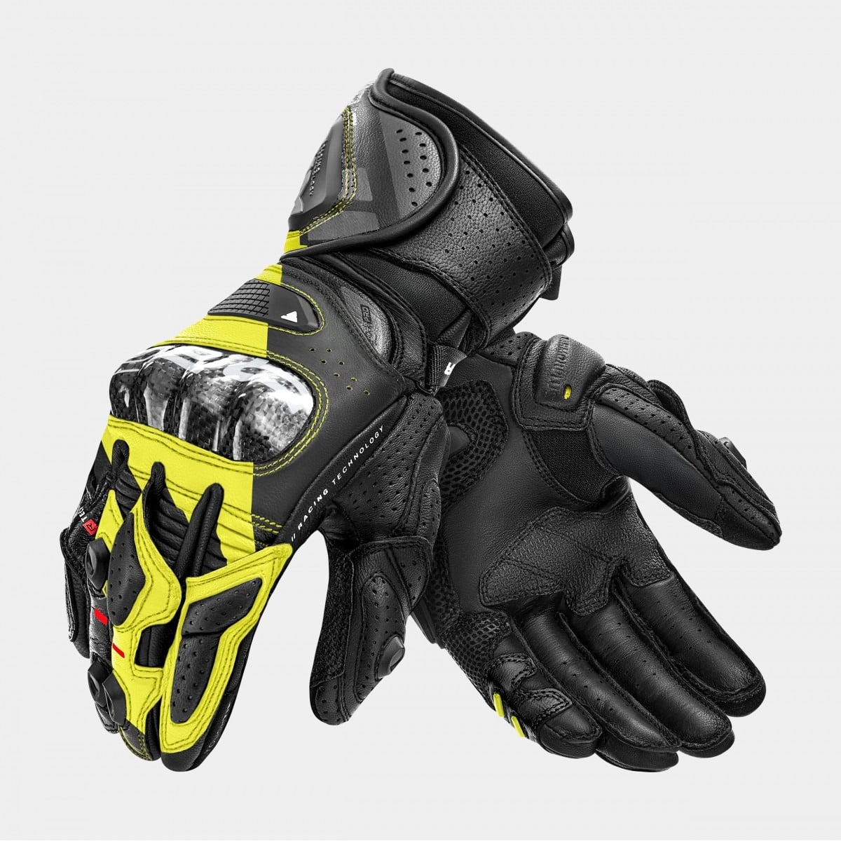SHIMA RS-3 MEN MOTORCYCLE GLOVES BLACK FLUO
