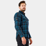 SHIMA RENEGADE 2.0 MEN CHECKED MOTORCYCLE SHIRT BLUE