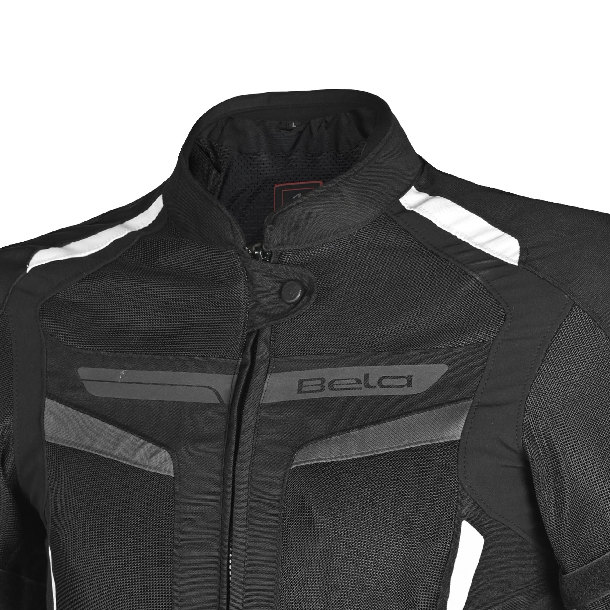BELA Sprinter Textile Motorbike Jacket Black/White/Grey