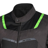 R-TECH SPIRAL MESH MUD MOTORCYCLE JACKETS BLACK GREEN