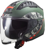 LS2 OF600 COPTER CRISPY M.MILITARY GREEN ORANGE - SECURTEX MOTOR SL (t/a MaximoMoto)