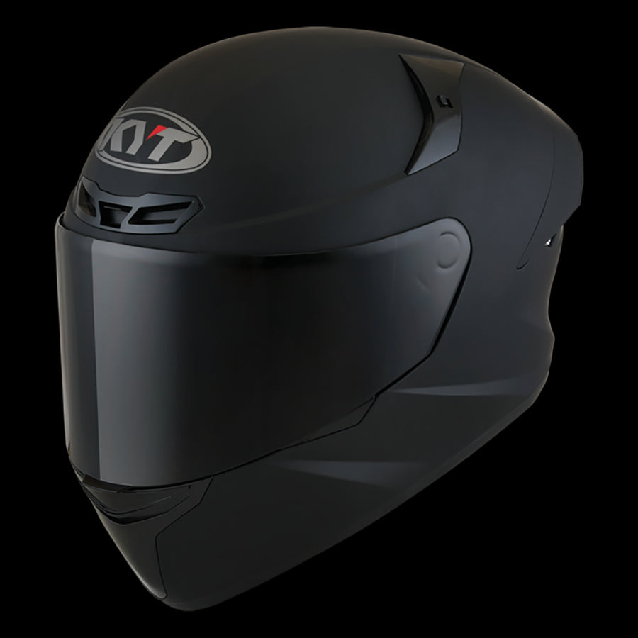 KYT- TT-COURSE PLAIN MATT BLACK HELMETS - SECURTEX MOTOR SL (t/a MaximoMoto)