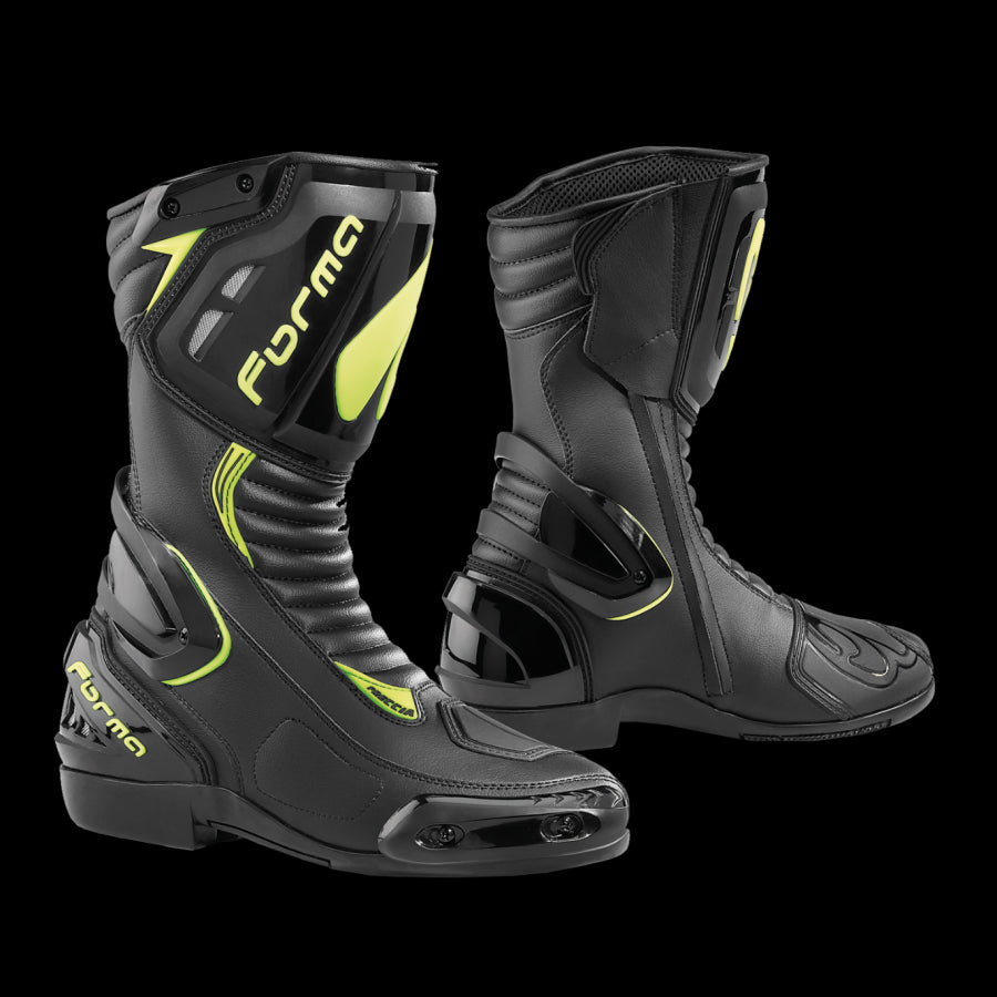 FORMA- FRECCIA BLACK/YELLOW FLUO BOOTS - SECURTEX MOTOR SL (t/a MaximoMoto)