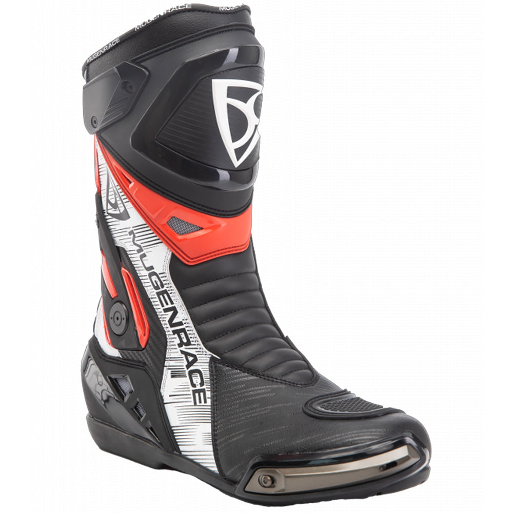MUGENRACE BOT-MNR-2390 Phantom Plus Botas De Moto Negro Rojo