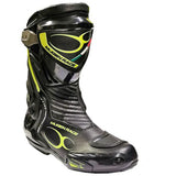 MUGENRACE Sphantom 3 Deportivas Moto Botas Negro/Fluo