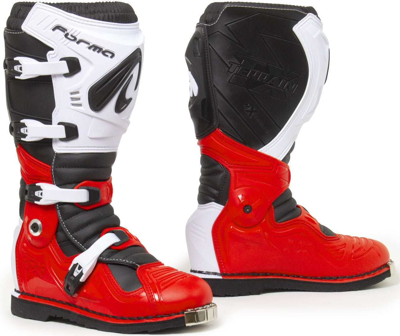 FORMA- TERRAIN EVOLUTION TX RED/WHITE BOOTS - SECURTEX MOTOR SL (t/a MaximoMoto)