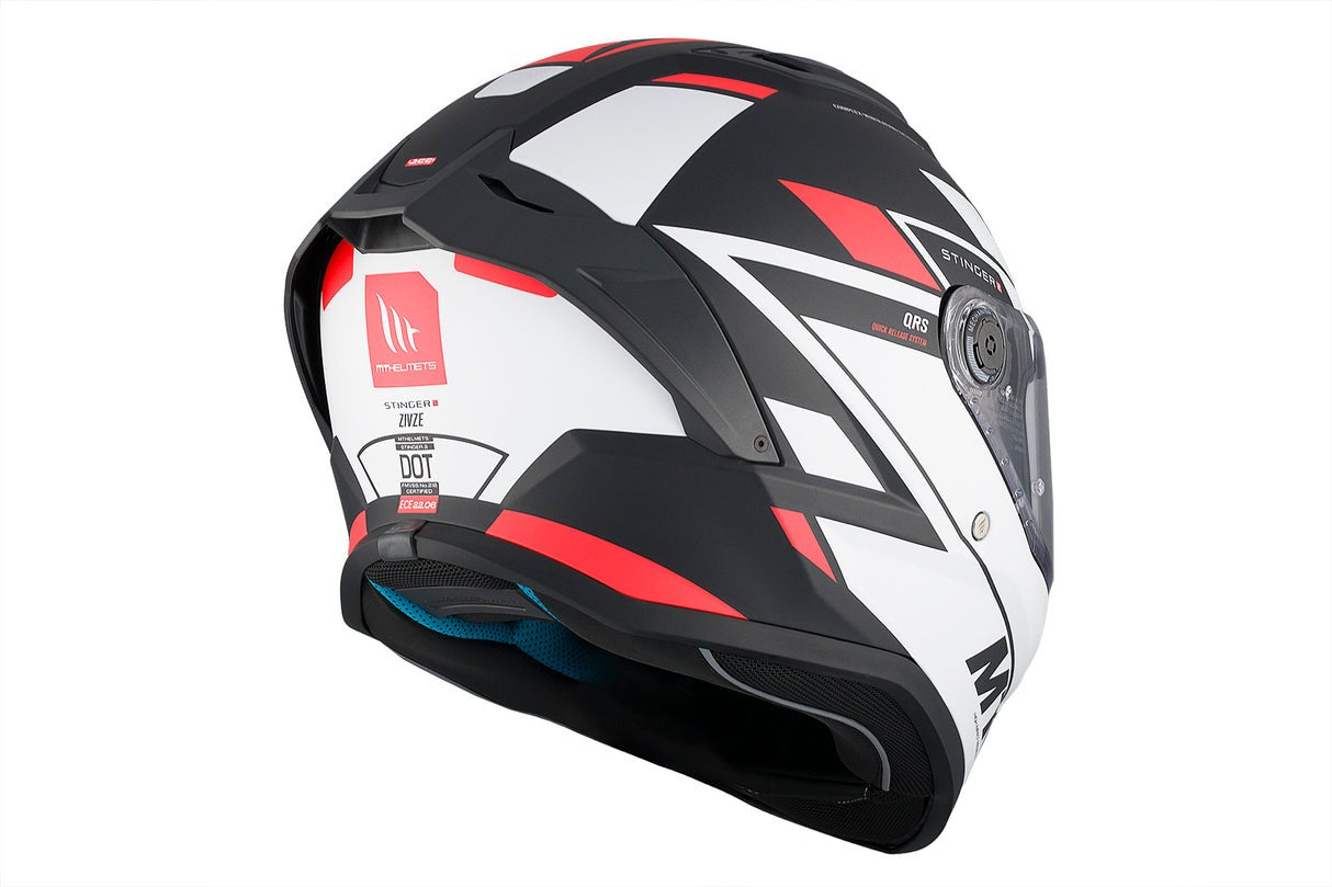 MT STINGER 2 ZIVZE B5 MATEMOTORCYCLE FULL FACE HELMET