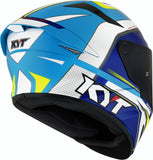 KYT- TT-COURSE GRAND PRIX WHITE/BLUE HELMETS - SECURTEX MOTOR SL (t/a MaximoMoto)