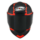 SUOMY-HELMET TRACK-1 REACTION MATT ANTHRACITE/RED E06 - SECURTEX MOTOR SL (t/a MaximoMoto)