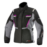 Alpinestars Stella Bogota Drystar Jacket v2 Black Grey Fuchsia - front pic