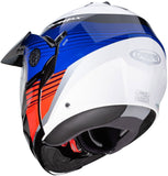 CABERG-Helmet Tourmax Titan WHITE/BLUE/RED - SECURTEX MOTOR SL (t/a MaximoMoto)