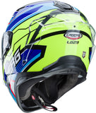 CABERG-Helmet DRIFT EVO LB29 BLACK/YELLOW FLUO/BLUE - SECURTEX MOTOR SL (t/a MaximoMoto)