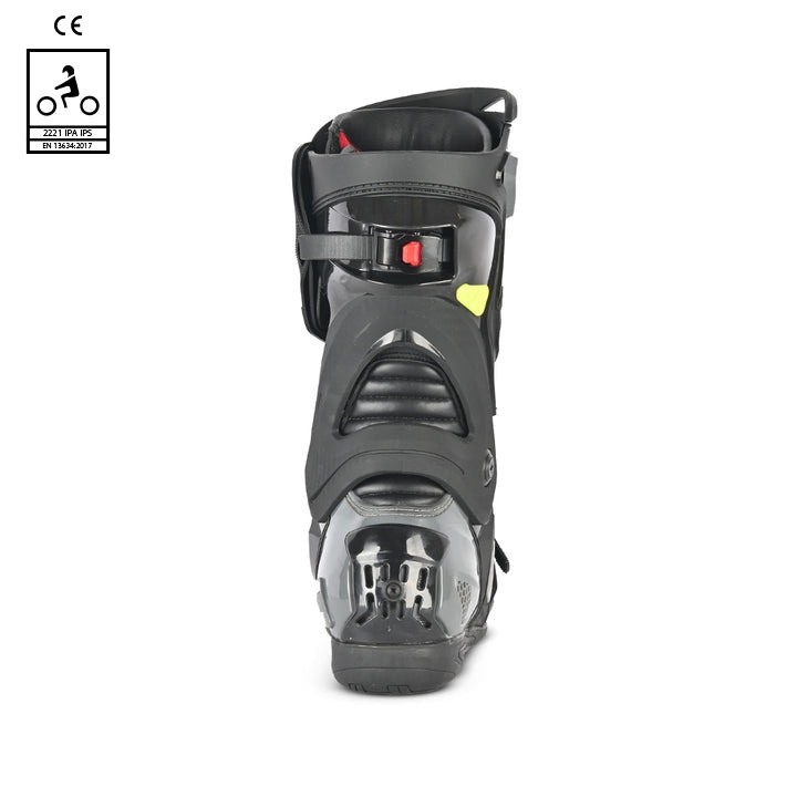 BELA RACE PRO MOTORCYCLE RACING LEATHER BOOTS BLACK GREY YELLOW