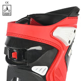 BELA RACE PRO MOTORCYCLE RACING LEATHER BOOTS BLACK WHITE RED