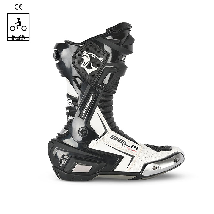 BELA - Speedo 2.0 Leather Boots Black/White - SECURTEX MOTOR SL (t/a MaximoMoto)