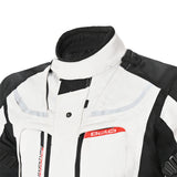 Bela Transformer Motorcycle Touring Water-Resistant Jacket White Black Red