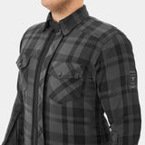 SHIMA RENEGADE 2.0 MEN MOTORCYCLE CHECKED SHIRT BLACK