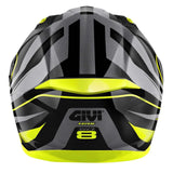 GIVI 50.8 Racer Full Face Motorcycle Helmet Black Titanium Yellow