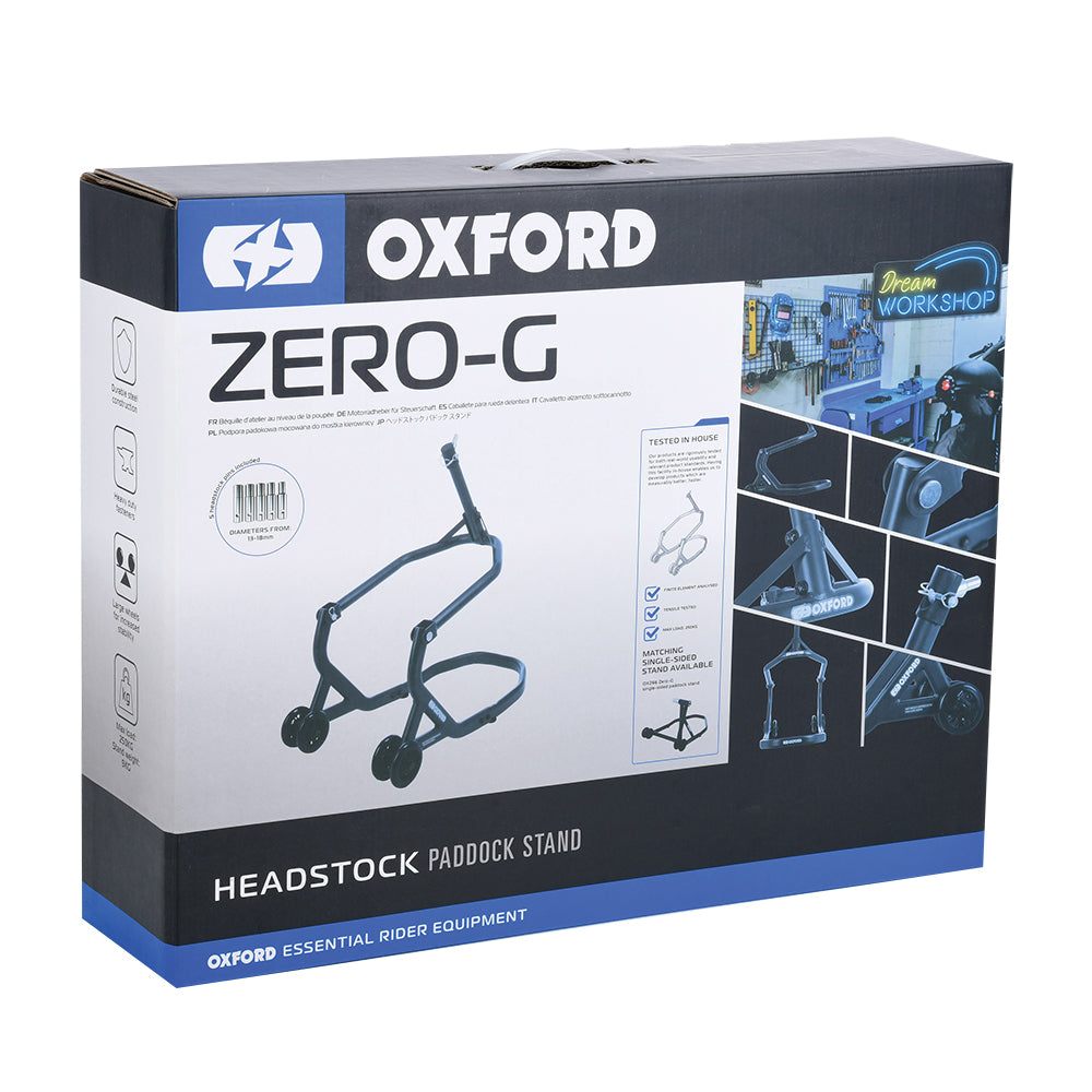 Oxford ZERO-G Headstock Stand Motorcycle Front Paddock Stands