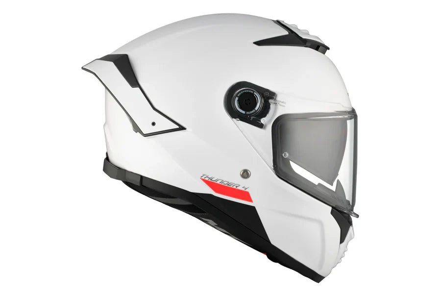 MT Thunder 4 SV Solid A0 Touring Motorcycle Full Face Helmet White Pearl Shiny - SECURTEX MOTOR S.L (t/a MaximoMoto)