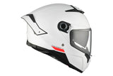 MT Thunder 4 SV Solid A0 Touring Motorcycle Full Face Helmet White Pearl Shiny - SECURTEX MOTOR S.L (t/a MaximoMoto)
