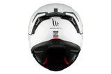 MT Thunder 4 SV Solid A0 Touring Motorcycle Full Face Helmet White Pearl Shiny - SECURTEX MOTOR S.L (t/a MaximoMoto)