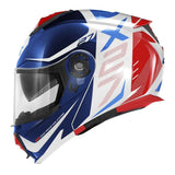 GIVI X27 Dimension Modular Motorcycle Helmet White Blue Red