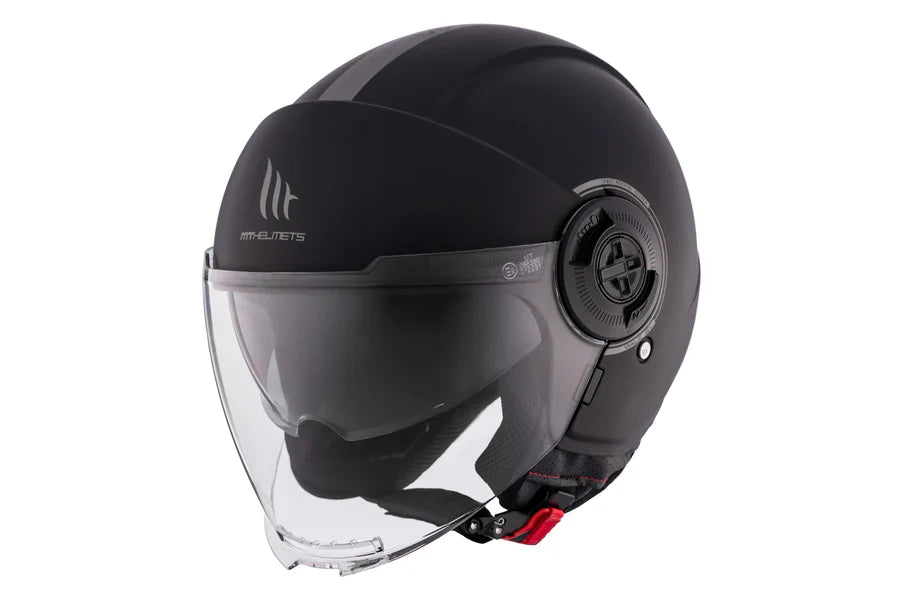 MT VIALE SV S SOLID A1 Urban Motorcycle Helmet Matt Black - SECURTEX MOTOR SL (t/a MaximoMoto)