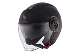 MT VIALE SV S SOLID A1 Urban Motorcycle Helmet Matt Black - SECURTEX MOTOR SL (t/a MaximoMoto)