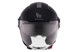 MT VIALE SV S SOLID A1 Urban Motorcycle Helmet Matt Black - SECURTEX MOTOR SL (t/a MaximoMoto)