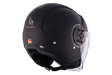 MT VIALE SV S SOLID A1 Urban Motorcycle Helmet Matt Black - SECURTEX MOTOR SL (t/a MaximoMoto)