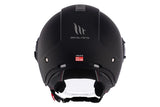MT VIALE SV S SOLID A1 Urban Motorcycle Helmet Matt Black - SECURTEX MOTOR SL (t/a MaximoMoto)
