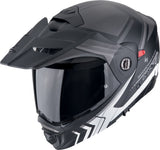 SCORPION ADX-2 LEWIS Adventure Motorcycle Helmet Black Matt Plate