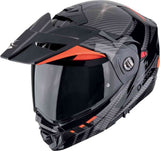 SCORPION ADX-2 LEWIS Adventure Motorcycle Helmet Black Red