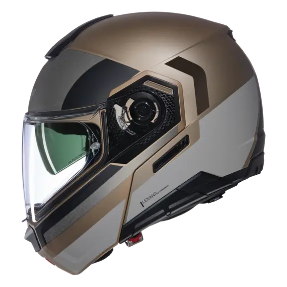 NOLAN N90-03 ROBOTO 347 Motorcycle Modular Helmet Sand Stone Black