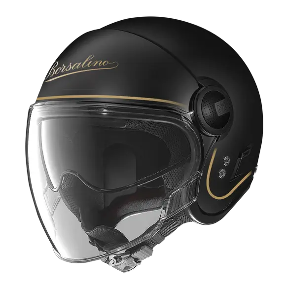 NOLAN N21 VISOR-6 BORSALINO 123 Open Face Motorcycle Helmet Black Gold