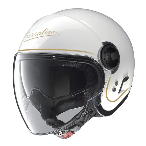 NOLAN N21 VISOR-6 BORSALINO 124 Open Face Motorcycle Helmet Gold White
