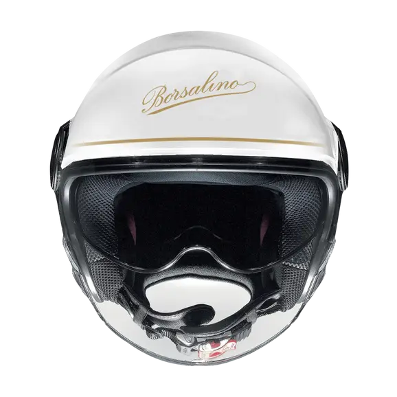 NOLAN N21 VISOR-6 BORSALINO 124 Open Face Motorcycle Helmet Gold White