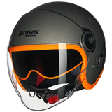 NOLAN N21 OCIO VISOR 349 open face motorbike helmet Stone orange