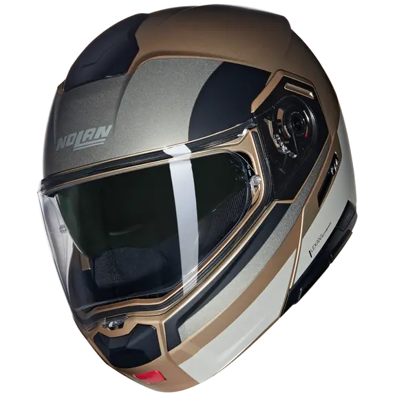 NOLAN N90-03 ROBOTO 347 Motorcycle Modular Helmet Sand Stone Black
