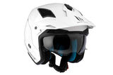 MT District Sv Solid A0 in Gloss White Off-Road Motorcycle Helmet