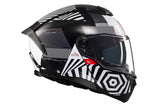 MT Atom 2 Strange B2 Gloss Motorcycle Flip-Up Helmet Black