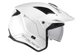 MT District Sv Solid A0 in Gloss White Off-Road Motorcycle Helmet